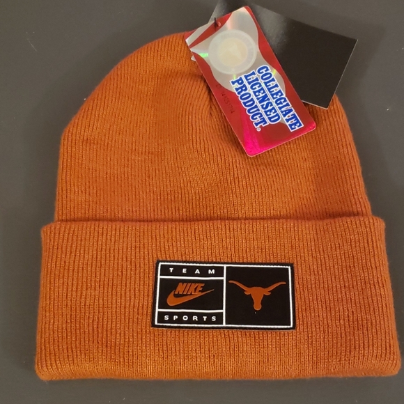 NWT - NIKE Univ. Of TEXAS Cuffed Beanie